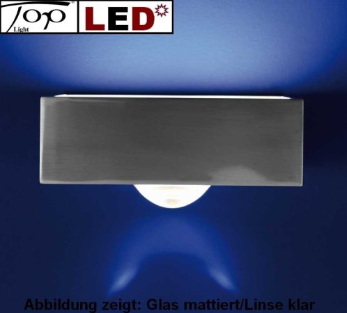 LED Wandleuchte/Spiegelleuchte "Focus 150" 15cm nur 2 x 8W Top Light