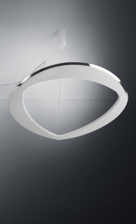 Icone Diadema LED Pendelleuchte Weiß/Aluminium Ø 70cm, dimmbar