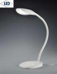 Modern LED Table Lamp "SWAN" in white trio Leuchten, dimmable