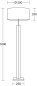 Preview: Herzblut floor lamp 11865.80 Dana walnut LS silver grey Made in Germany