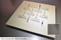 Preview: BRAGA LED ceiling light Cristalli 2051/PL50D C-24 Ferro (concrete look)