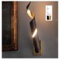 Preview: Exhibition piece - BRAGA LED wall luminaire TRUCIOLO 2083/A 23/14 grilled/gold leaf