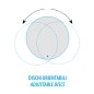 Preview: BRAGA LED Wand-/ Deckenleuchte ROTARY 2116/PL50 M-14 Weiß/Blattgold