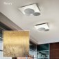 Preview: BRAGA LED Wand-/ Deckenleuchte ROTARY 2116/PL50 M-14 Weiß/Blattgold