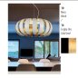 Preview: GEO LED Pendelleuchte 3-flg schwarz/blattgold Braga 2123/S60 C-19/14