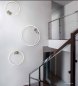 Preview: Braga Loop LED wall/ceiling lamp 75cm gold leaf 2129/PL75, dimmable