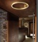 Preview: Braga Loop LED wall/ceiling lamp 75cm gold leaf 2129/PL75, dimmable