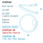 Preview: Braga Spira LED ceiling light 60 cm gold leaf/rust 2130/PL60 M-23/14, dimmable