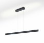Preview: Knapstein Runa-152 schwarz LED-Pendelleuchte Gestensteuerung dimmbar Lift