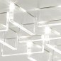 Preview: BRAGA LED Deckenleuchte Cristalli transparent 2051/PL60D C-31 Rose gebürstet