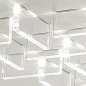 Preview: BRAGA LED Deckenleuchte Cristalli transparent 2051/PL60D M-14 Blattgold Oro