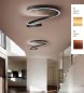 Preview: Braga Spira LED ceiling light 60 cm gold leaf/rust 2130/PL60 M-23/14, dimmable