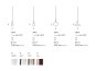 Preview: Braga Ecletticia non-central glass pendant luminaire individual and versatile 5-flame