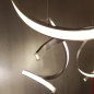 Preview: Exhibition piece Braga Tape LED Chandelier 5-flame iron 2133SM-24 decentralised canopy dimmable