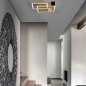 Preview: Ausstellungsstück - Braga Flat LED Deckenleuchte 2136/PL75 Schwarz/Blattgold
