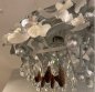 Preview: Ferro Luce 1122/1 PL Ceiling Light Silver Leaf Crystal Transparent - Violet