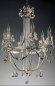 Preview: Ferro Luce 8700/6 K Kronleuchter Blattsilber/Blattgold Cristalglas