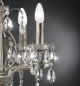 Preview: Ferro Luce 90/4 K Chandelier Silver Leaf/Gold Leaf Asfour Lead Crystal