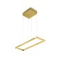 Preview: Knapstein Marisa 60 Sonderfarbe goldlack LED Pendelleuchte Ober-/Unterlicht Gestensteuerung dimmbar Lift