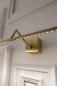 Preview: Icone Zeta adjustable LED wall and picture light gold matt