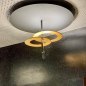 Preview: Icone Hula Hoop P2 ceiling lamp Ø 66cm, black brass