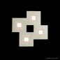 Preview: Grossmann Karree LED wall-/ceiling lamp 4flg.  aluminium titan