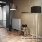 Preview: Knapstein Runa 132 - mattnickel 51.486.05 LED Pendelleuchte - 132 cm Ober-/Unterlicht Gestensteuerung Lift dimmbar