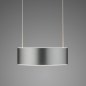 Preview: Knapstein Zera-2 51.517.07-1 matt schwarz Prismenabdeckung LED Pendelleuchte - 2 flammig Ober-/Unterlicht Gestensteuerung Lift dimmbar