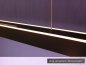 Preview: Knapstein Lara-L205 LED Pendelleuchte mattnickel *ausziehbar 107,4-205 cm* Gestensteuerung dimmbar Lift