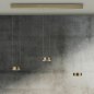 Preview: Knapstein Zera-2 51.517.34-1 effect Bronze Prism cover LED pendant luminaire - 2 flame top/bottom light gesture control lift dimmable