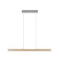Preview: Herzblut Dana 1000 mm LED wooden pendant luminaire top and bottom light, dimmable with roller cable Colour selection