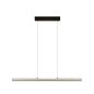 Preview: Herzblut Dana 1000 mm LED wooden pendant luminaire top and bottom light, dimmable with roller cable Colour selection