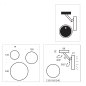 Preview: Top Light Allround ø 120/160/240 LED Aufbauleuchte drehbar Konfigurator, dimmbar