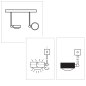 Preview: Top Light Puk Mini Choice Side II ø 80 LED Deckenleuchte dreh- /schwenkbar Konfigurator, dimmbar
