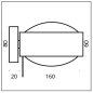 Preview: Top Light Puk! 160 Wall Avantgarde Ø 160 mm LED wall luminaire uplight / downlight rotatable Configurator