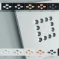 Preview: Icone Confort LED ceiling light 12flg. white / alu, dimmable, 2,700K