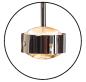 Preview: Top Light LED Meg Maxx Long One downlight, Farbauswahl Textilkabel anthrazit