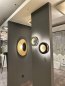 Preview: Icone LED wall ceiling light goldleaf black Masai 70 oval 2700K Sonderedition