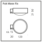 Preview: Mirror LED clip light "PUK MAXX FIX" 2-3080 various colors Top Light