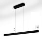 Preview: Knapstein Runa 132 51.486.07 LED pendant light -  132 cm top/bottom light gesture control lift dimmable - black matt