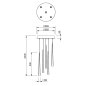 Preview: LED hanging lamp " LUCID XL" 3506 5 flames Schmidt lights