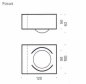 Preview: Exhibition piece Top Light LED wall lamp Focus 100-LED 2-101001-LED