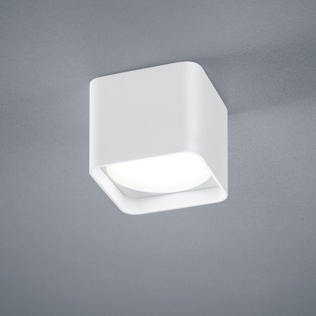 Helestra Dora LED ceiling lamp matt white, satin glass 15/1805.07