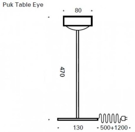 Top Light Puk Mini Eye Table Ø 80 mm Tischleuchte Dimmbar Konfigurator