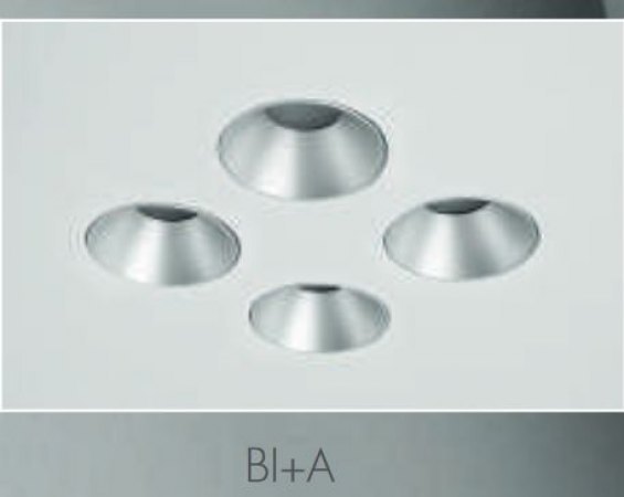 Icone Confort LED ceiling light 6flg.white alu dimmable, 2,700K