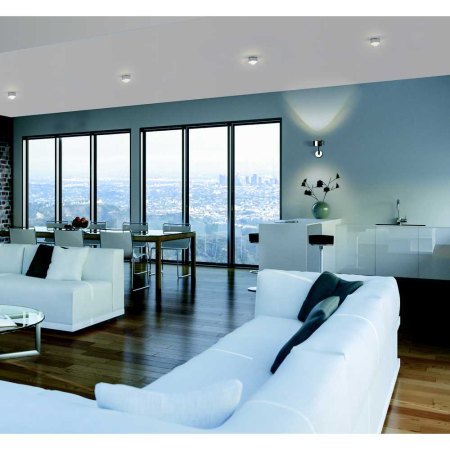 TOP Light Wand- und Deckenleuchte PUK ONE 2 2-080023 - Nickelmatt