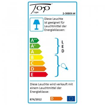 Preview: Exhibition piece - Powerful wall lamp PUK MAXX WALL Plus Top Light vintage/soft brown - dimmable