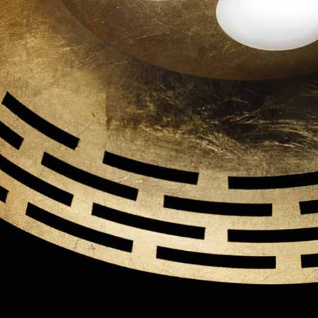 Preview: BRAGA LED pendant luminaire GREKA 1-flg rust/gold leaf 2087/S30 C-23/14