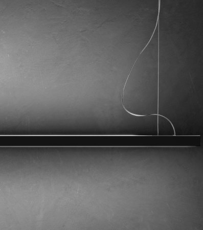 Braga Elle LED pendant lamp 163cm black 2089/S2 Touchdimmer