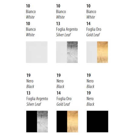 Preview: Braga Geo LED Pendelleuchte 1-flg weiß/blattsilber 2123/S40 C-10/13